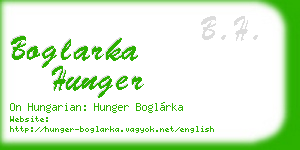 boglarka hunger business card